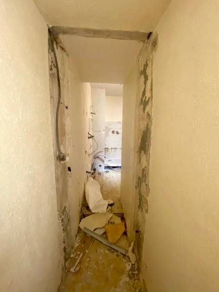 couloir en travaux