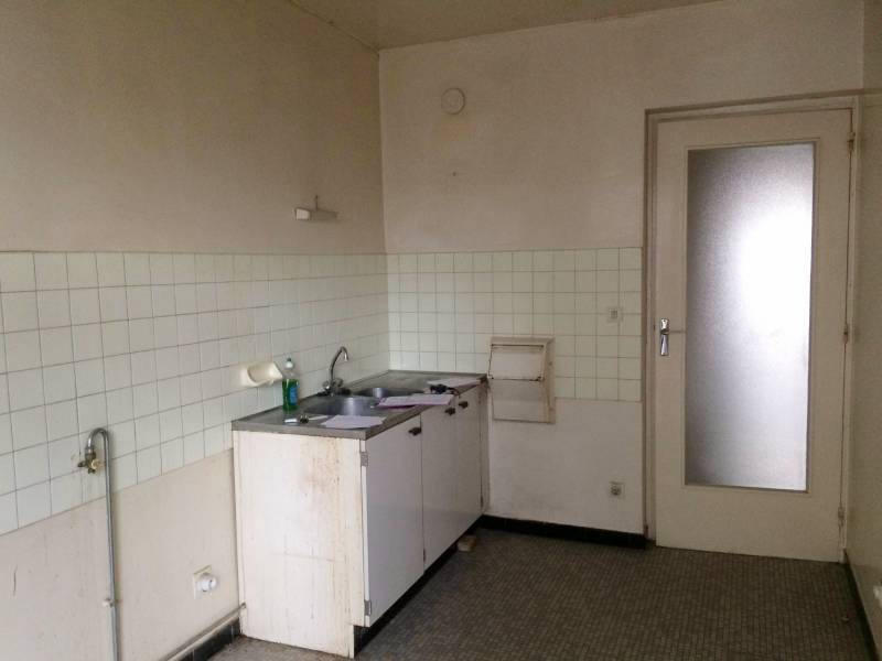 Cuisine fermée avant ouverture