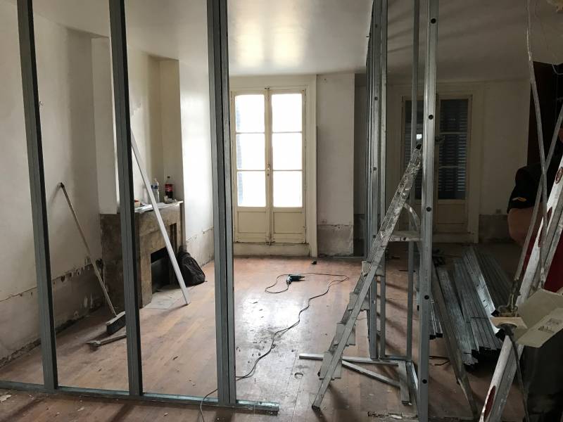 Ferraillage pour séparation des chambres