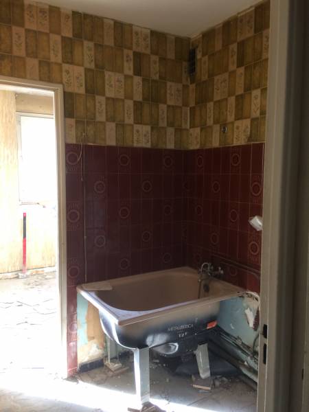 Démolition de la salle de bain existante