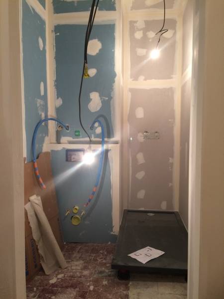 Travaux de la salle de bains