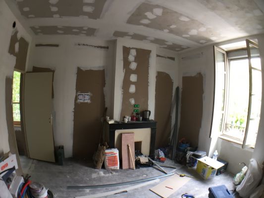 Installation de la plâtrerie